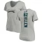 Women's Devon Allen Backer V-Neck T-Shirt - Ash