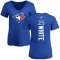 Women's Devon White Backer Slim Fit T-Shirt - Royal