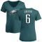 Women's DeVonta Smith Name & Number Slim Fit T-Shirt - Green