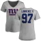 Women's Dexter Lawrence II Name & Number Slim Fit T-Shirt - Ash