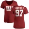 Women's Dexter Lawrence II Name & Number Slim Fit T-Shirt - Red