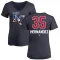 Women's Diego Hernandez Name and Number Banner Wave V-Neck T-Shirt - Navy