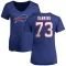 Women's Dion Dawkins Name & Number Slim Fit T-Shirt - Royal