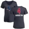 Women's D.J. Augustin Name and Number Banner Wave V-Neck T-Shirt - Navy