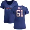 Women's DJ Dale Name & Number Slim Fit T-Shirt - Royal