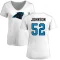 Women's DJ Johnson Name & Number Slim Fit T-Shirt - White