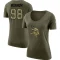 Women's D.J. Wonnum Legend Salute to Service Scoop Neck T-Shirt - Olive