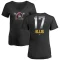 Women's Dock Ellis Midnight Mascot V-Neck T-Shirt - Black