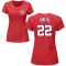 Women's Dominic Smith Name & Number T-Shirt - Red