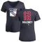 Women's Don Maloney Name and Number Banner Wave V-Neck T-Shirt - Navy