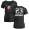 Women's Don Mattingly Midnight Mascot V-Neck T-Shirt - Black