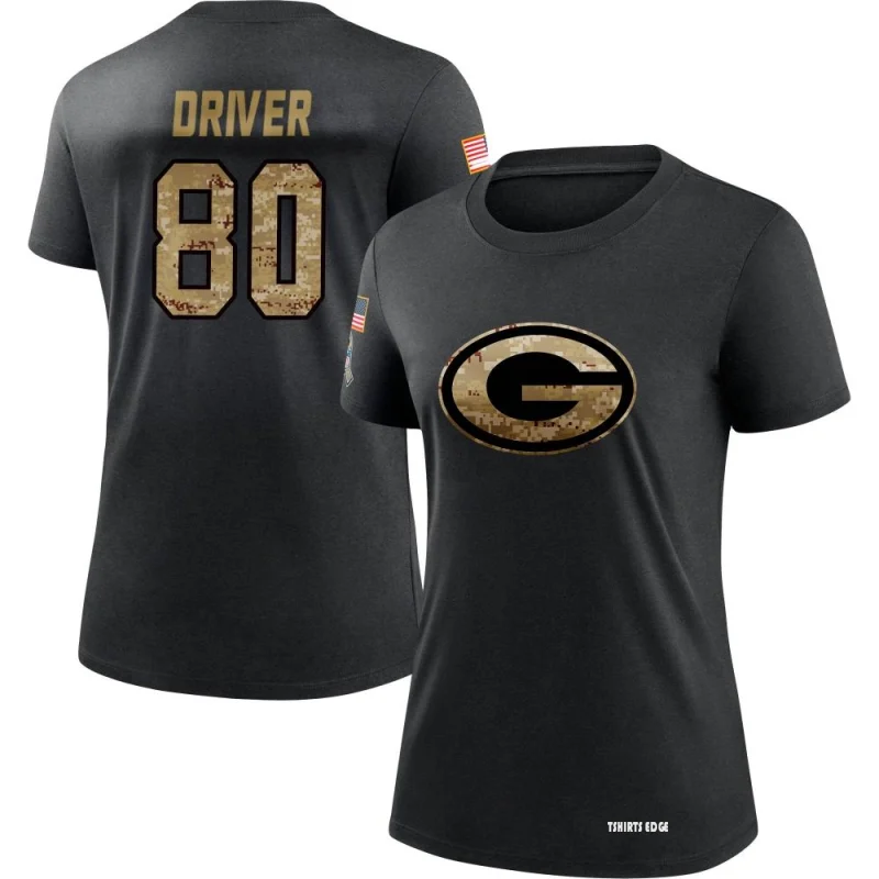 Donald Driver 2020 Salute To Service Performance T-Shirt - Black -  Tshirtsedge