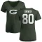 Women's Donald Driver Name & Number Slim Fit T-Shirt - Green