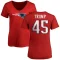 Women's Donald Trump Name & Number Slim Fit T-Shirt - Red