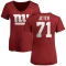 Women's Donovan Jeter Name & Number Slim Fit T-Shirt - Red