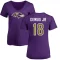 Women's Dontay Demus Jr. Name & Number Slim Fit T-Shirt - Purple