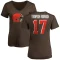 Women's Dorian Thompson-Robinson Name & Number Slim Fit T-Shirt - Brown