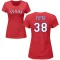 Women's Doug Fister Name & Number T-Shirt - Red