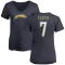 Women's Doug Flutie Name & Number Slim Fit V-Neck T-Shirt - Navy