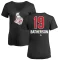 Women's Drake Batherson Name and Number Banner Wave V-Neck T-Shirt - Black