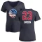 Women's Draymond Green Name and Number Banner Wave V-Neck T-Shirt - Navy