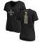 Women's Drew Brees Backer Slim Fit T-Shirt - Black