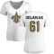 Women's Drew Desjarlais Name & Number Slim Fit T-Shirt - White