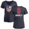 Women's Drew Doughty Name and Number Banner Wave V-Neck T-Shirt - Navy