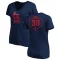 Women's Drew Rom RBI Slim Fit V-Neck T-Shirt - Navy