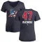 Women's Drew Rucinski Name and Number Banner Wave V-Neck T-Shirt - Navy