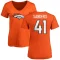 Women's Drew Sanders Name & Number Slim Fit T-Shirt - Orange