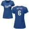 Women's Drew Waters Name & Number T-Shirt - Royal