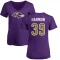 Women's Duron Harmon Name & Number Slim Fit T-Shirt - Purple