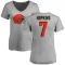 Women's Dustin Hopkins Name & Number Slim Fit T-Shirt - Ash