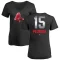 Women's Dustin Pedroia Midnight Mascot V-Neck T-Shirt - Black