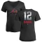 Women's Dusty Baker Midnight Mascot V-Neck T-Shirt - Black