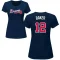 Women's Dusty Baker Name & Number T-Shirt - Navy