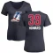 Women's Dwight Howard Name and Number Banner Wave V-Neck T-Shirt - Navy