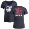 Women's Dwight Smith Jr. Name and Number Banner Wave V-Neck T-Shirt - Navy