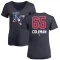 Women's Dylan Coleman Name and Number Banner Wave V-Neck T-Shirt - Navy