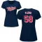 Women's Dylan Floro Name & Number T-Shirt - Navy