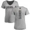 Women's Dysin Mayo Backer Slim Fit V-Neck T-Shirt - Heathered Gray