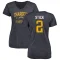 Women's Easton Stick Distressed Name & Number Slim Fit V-Neck T-Shirt - Navy