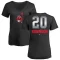 Women's Eddie Robinson Midnight Mascot V-Neck T-Shirt - Black