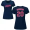 Women's Eddie Robinson Name & Number T-Shirt - Navy