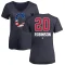 Women's Eddie Robinson Name and Number Banner Wave V-Neck T-Shirt - Navy