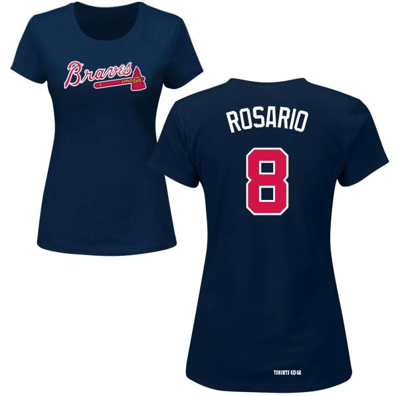 Eddie Rosario Name & Number T-Shirt - Navy - Tshirtsedge