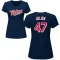 Women's Edouard Julien Name & Number T-Shirt - Navy