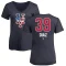 Women's Edwin Diaz Name and Number Banner Wave V-Neck T-Shirt - Navy