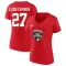 Women's Eetu Luostarinen 2023 Stanley Cup Final Name & Number V-Neck T-Shirt - Red